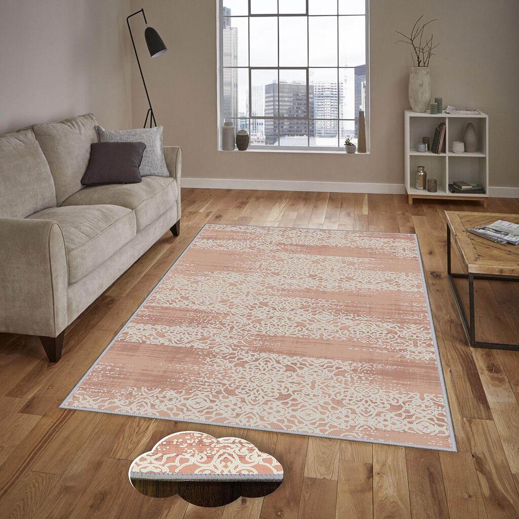 Conceptum Hypnose tepih Eexfab1131, pravougaoni, 100 x 300 cm, krem-roza