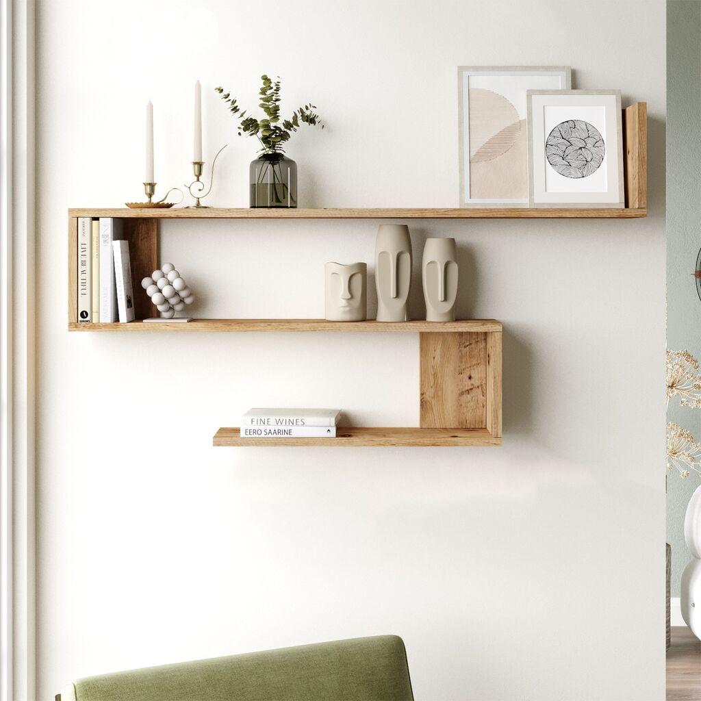 Hanah Home WL10 A Zidna polica, Braon