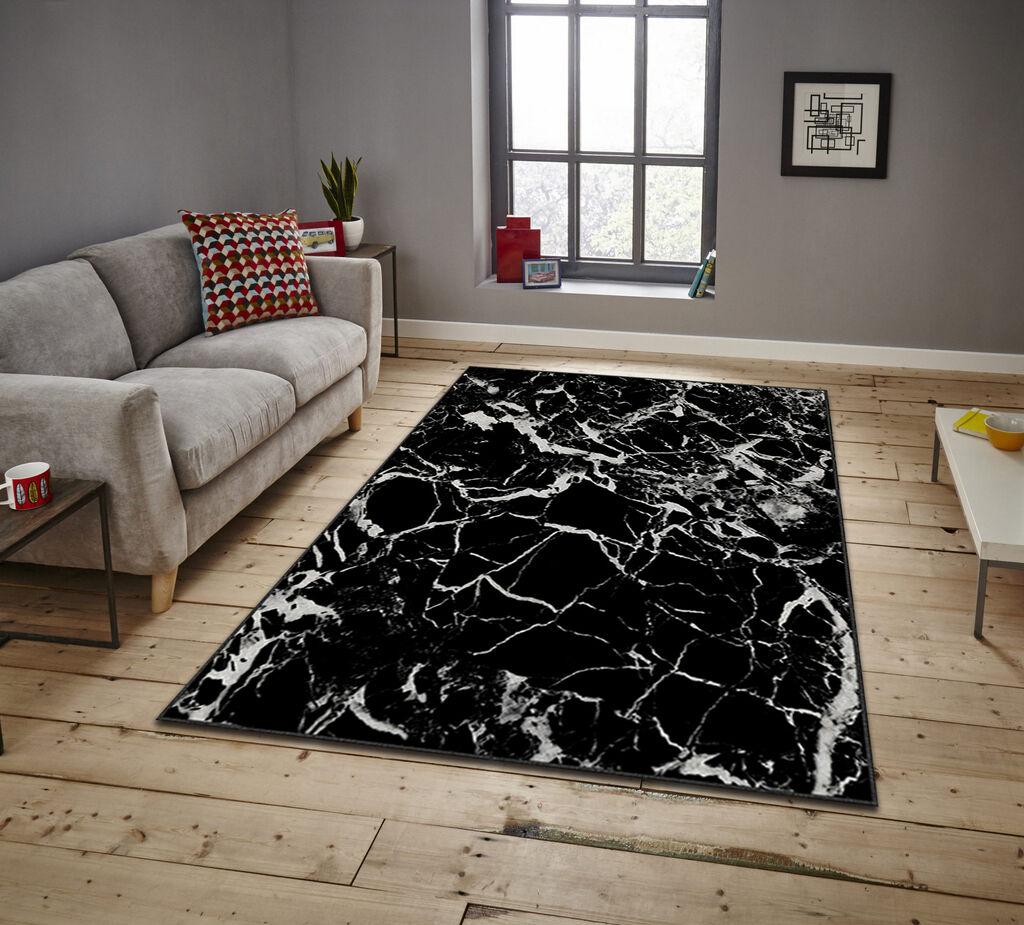 Conceptum Hypnose tepih Asr Crpt-91, pravougaoni, 100 x 140 cm, crni