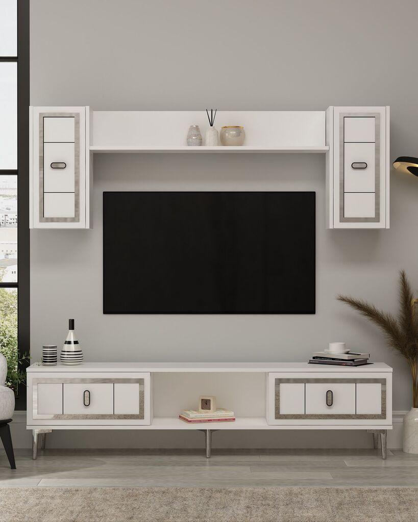 Hanah Home TV ormarić, srebrne boje
