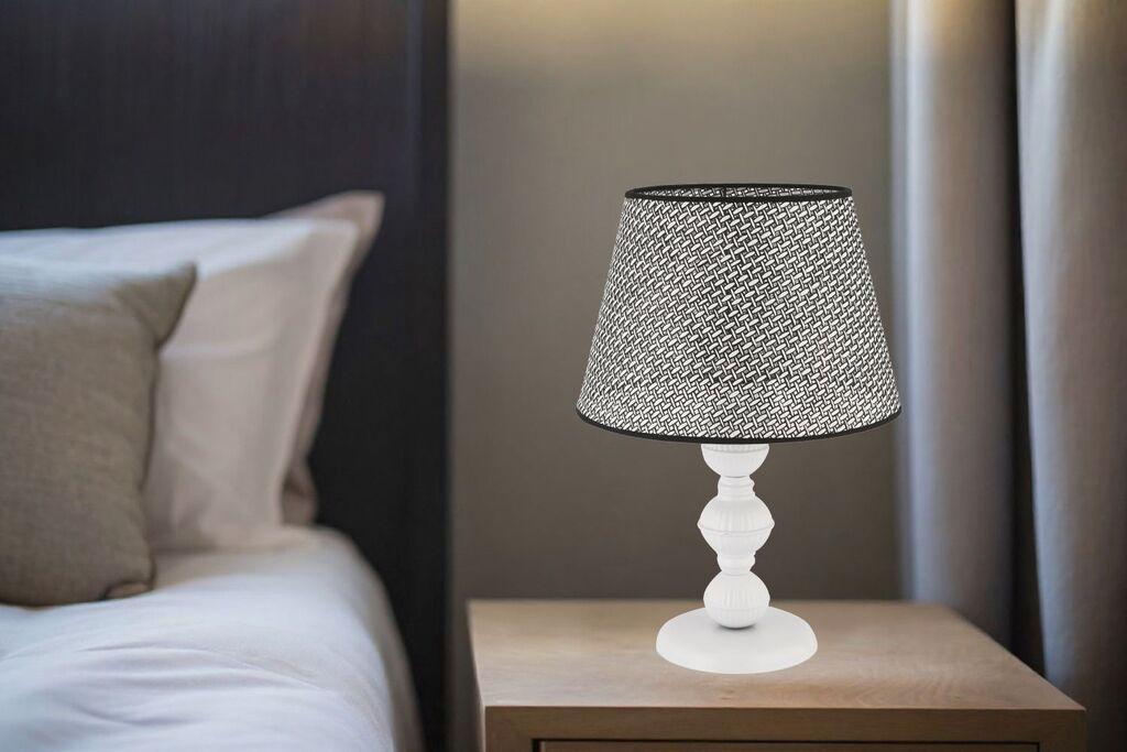 Opviq Stona lampa 300 Hazeran, 60 W, 45 cm, Siva
