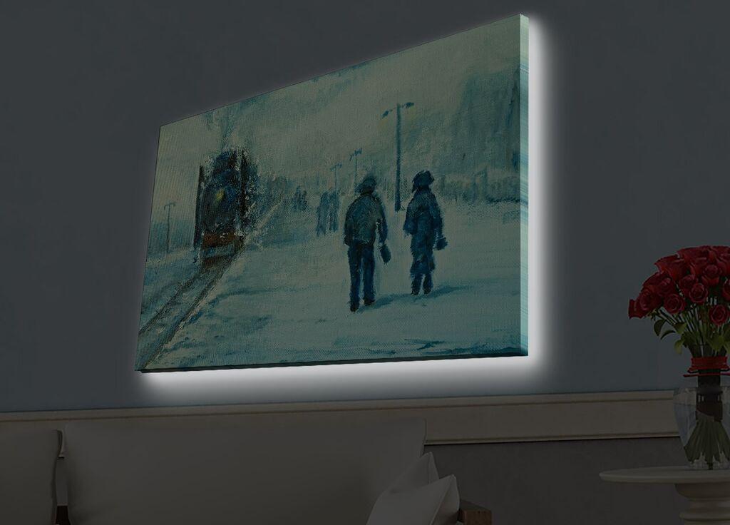Zidna slika sa LED osvetljenjem 4570HDACT-040, 45x70 cm
