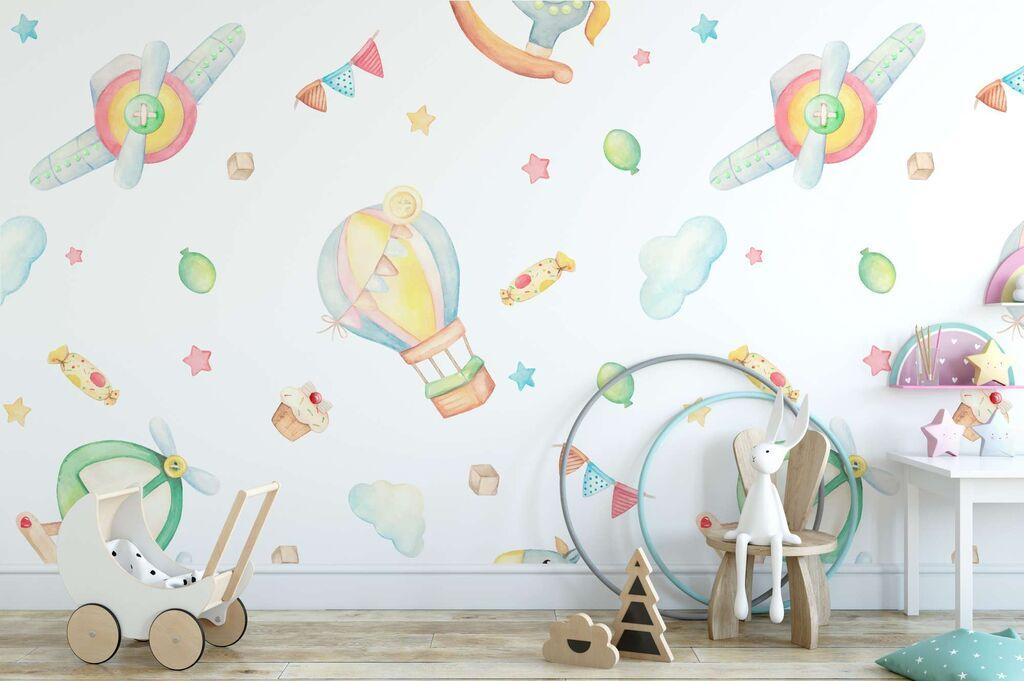 Wallity Tapeta za zid MDK-00120, 300x270 cm, Šarena