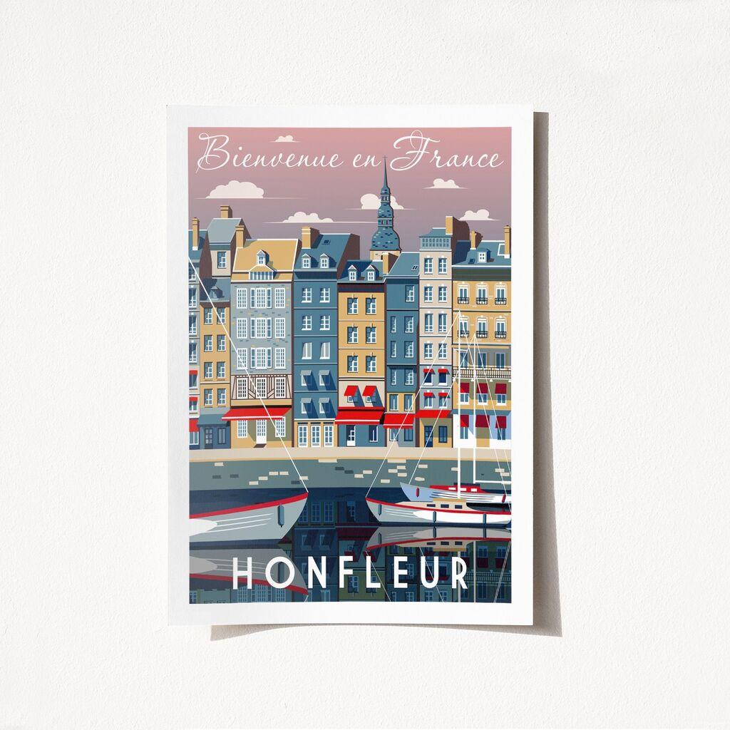 Wallity Poster Bienvenue En France-1956, 21x29,7 cm