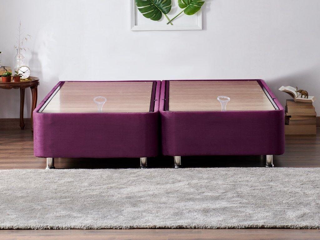 Hanah Home Podloga za krevet Ljubičasta, 140x38x190 cm, Ljubičasta