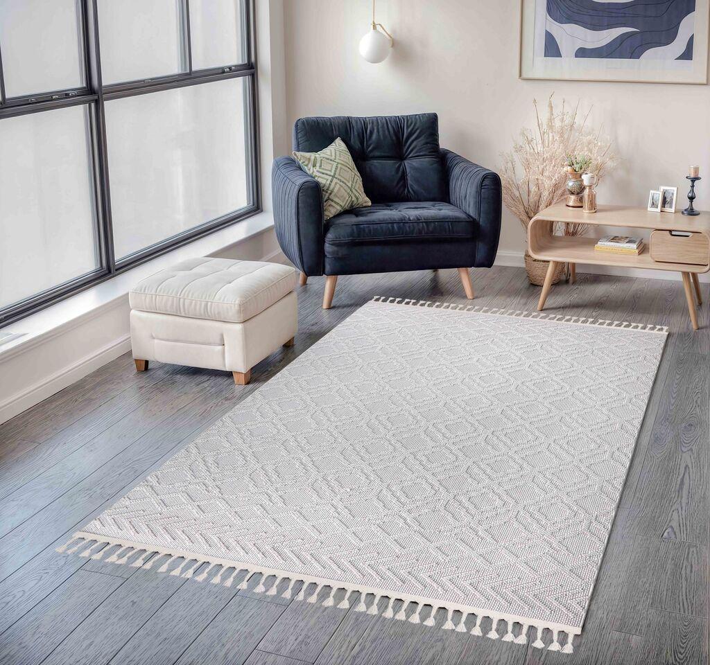Conceptum Hypnose tepih Polka, 120 x 170 cm, bijela