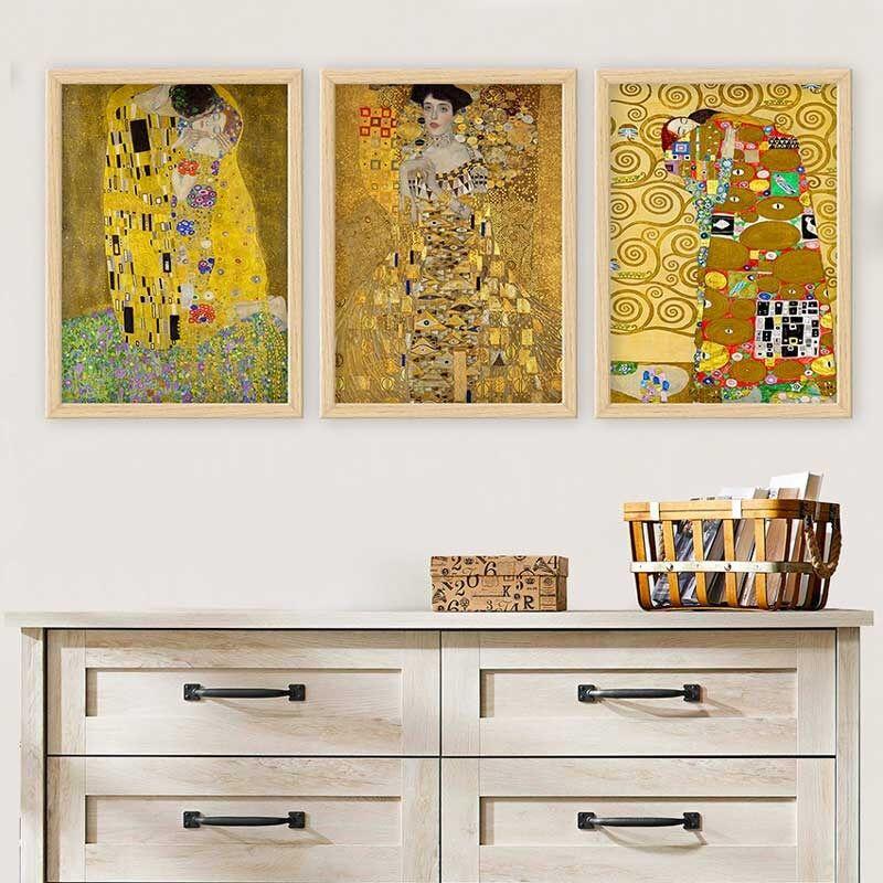 Wallity Set uramljenih slika 3NTC_UN3847949, 3 dijela