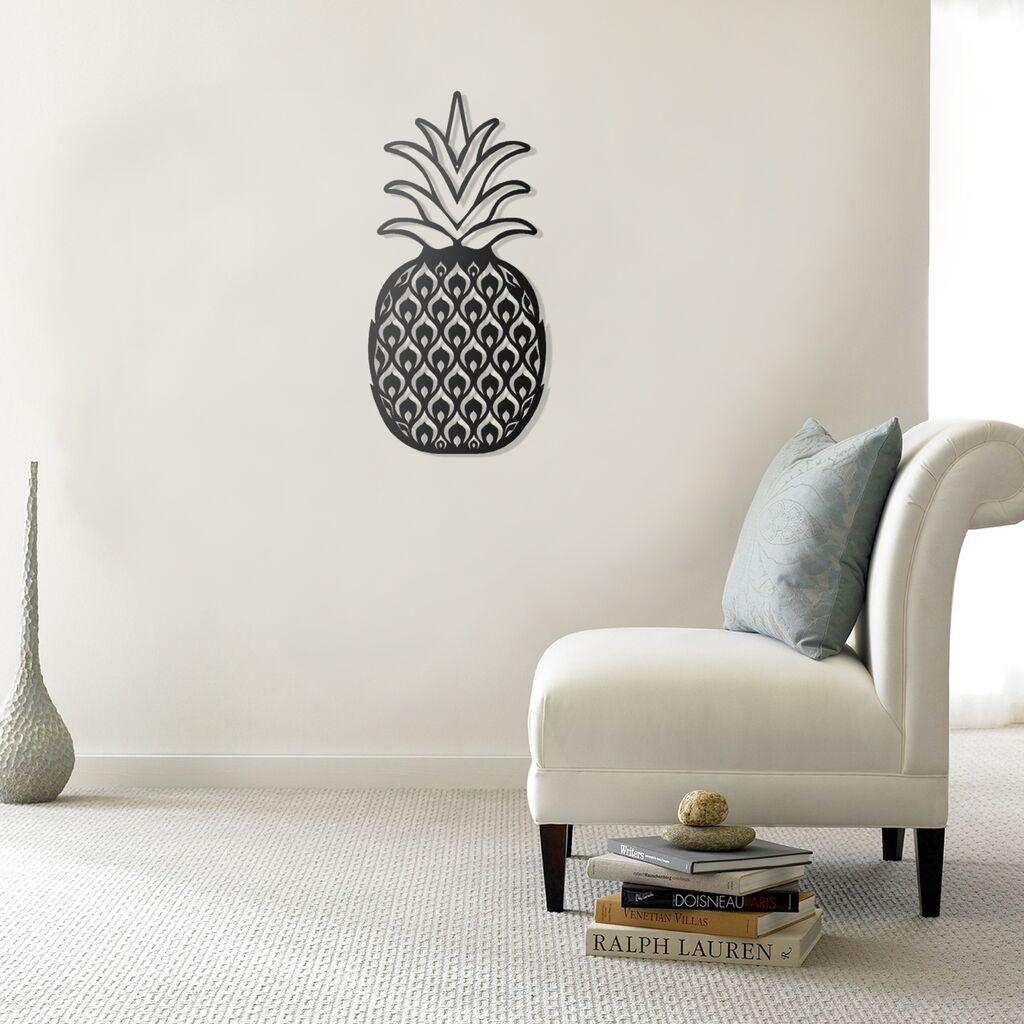 Wallity Zidna dekoracija Ananas, crna