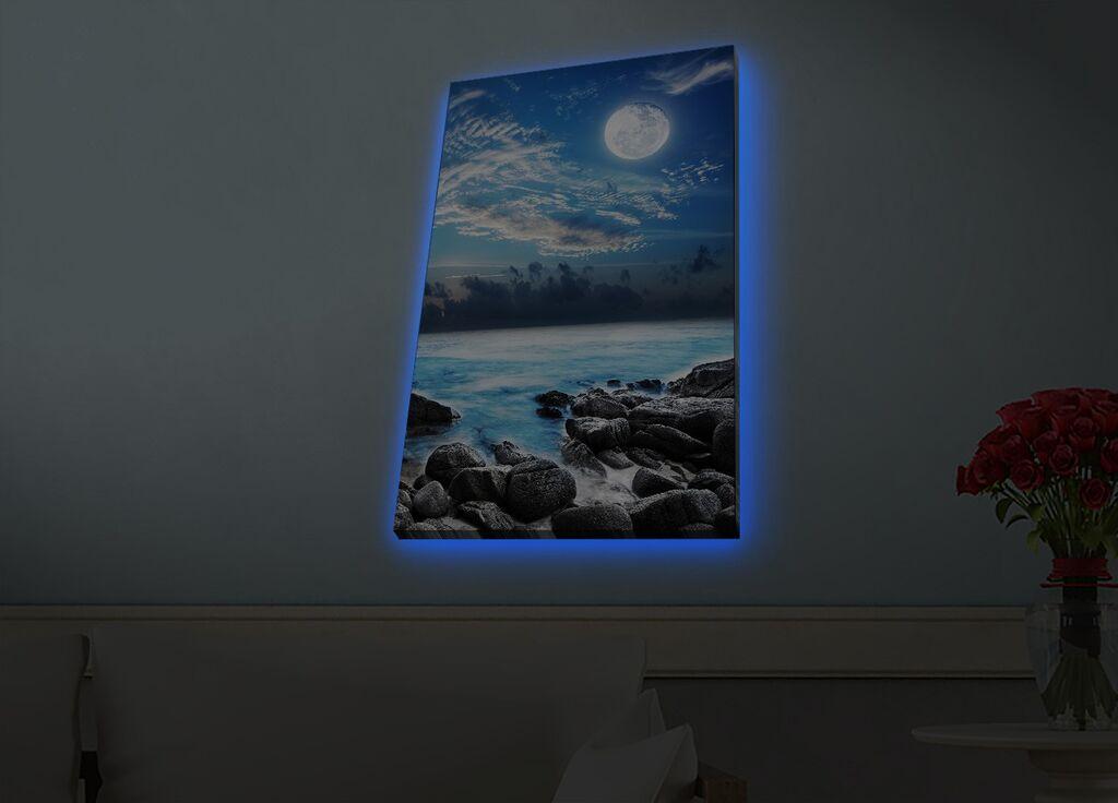 Zidna slika sa LED osvetljenjem 4570HDACT-099, 45x70 cm