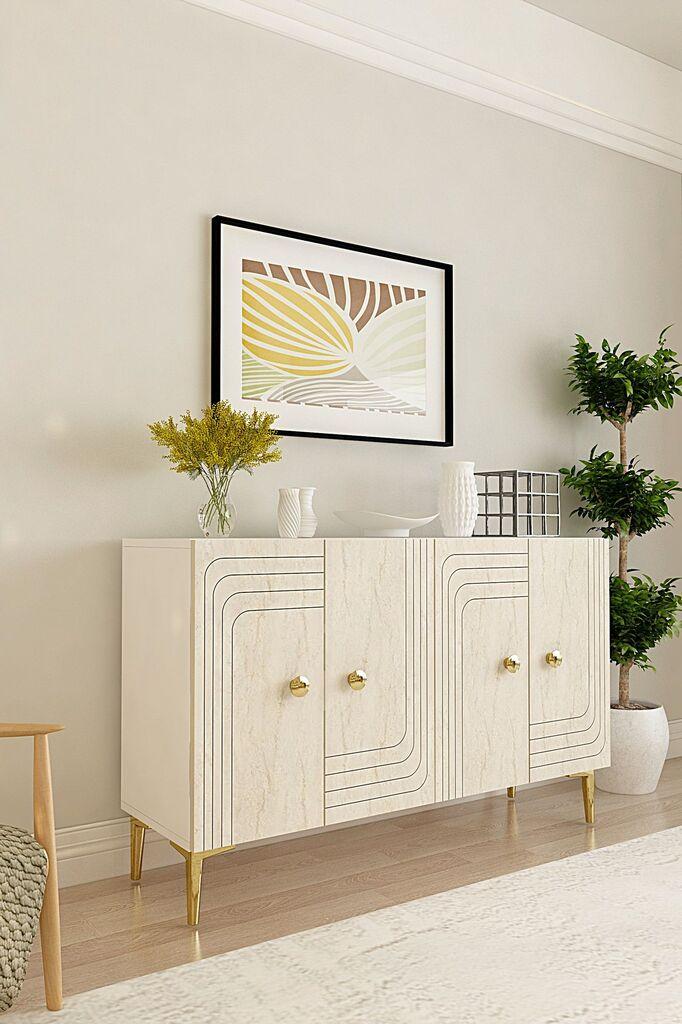 Hanah Home Komoda Lessi 120, Bež