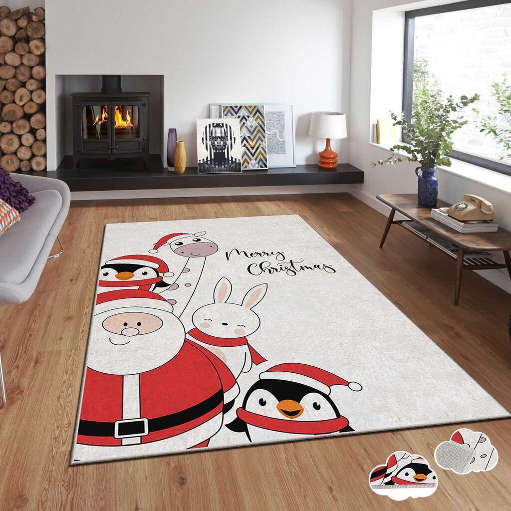 Conceptum Hypnose tepih s novogodišnjim motivima Asr-Crpt-79, Pravougaoni, 80 x 140 cm, Šareni