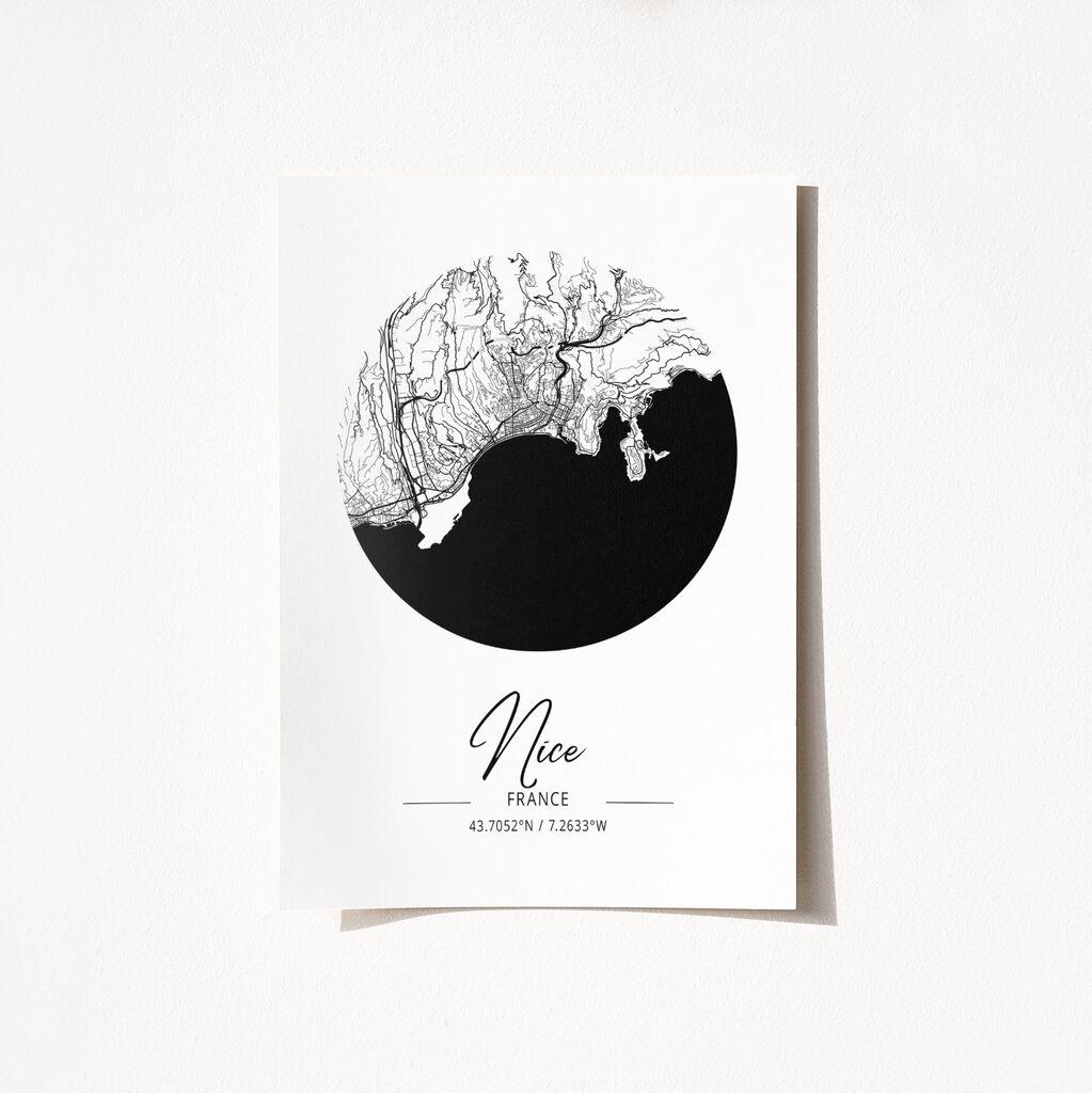 Wallity Poster Francuska Nica-2069, 50x70 cm