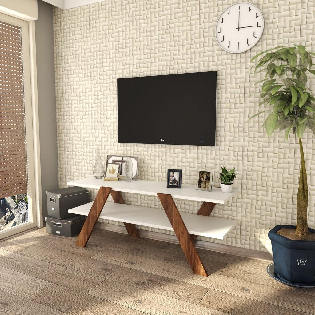 Hanah Home TV komoda Basic-146, 120x45x33,1 cm, bijela