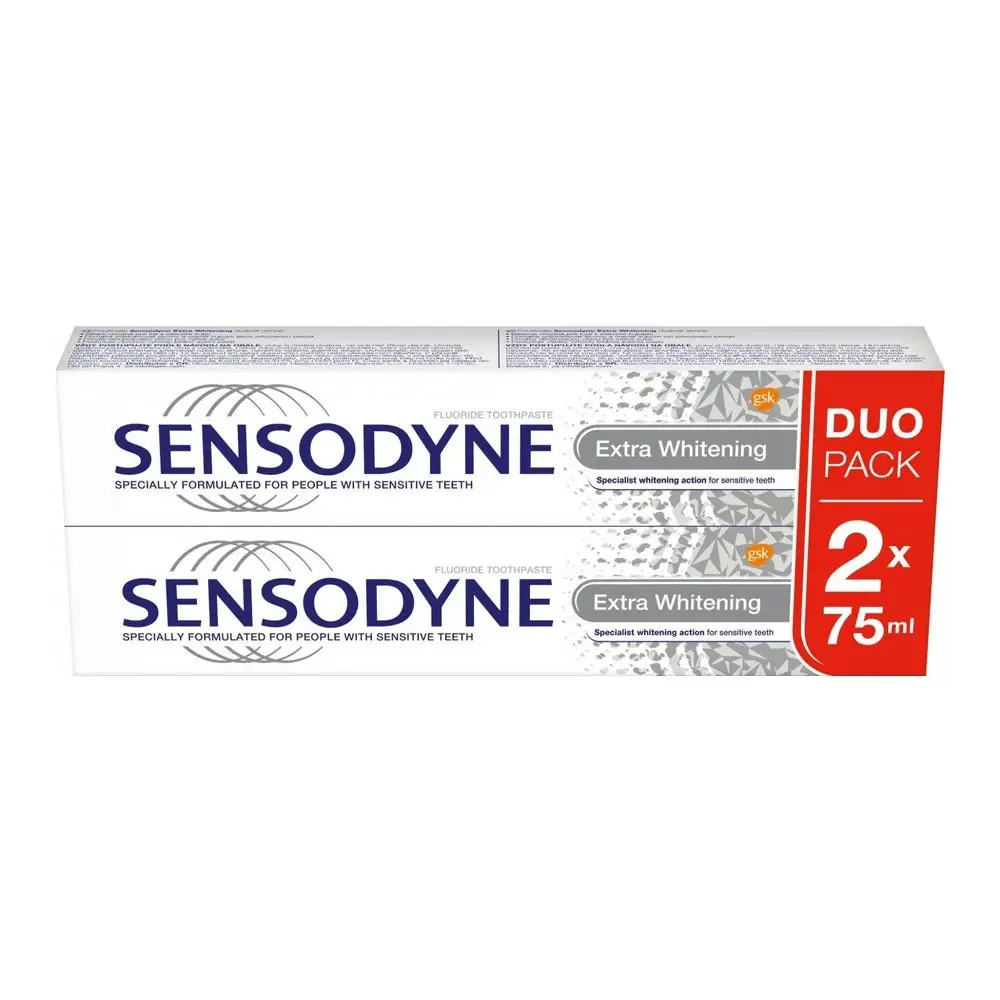 Sensodyne pasta za zube za ekstra izbjeljivanje, 75 ml, 2 komada