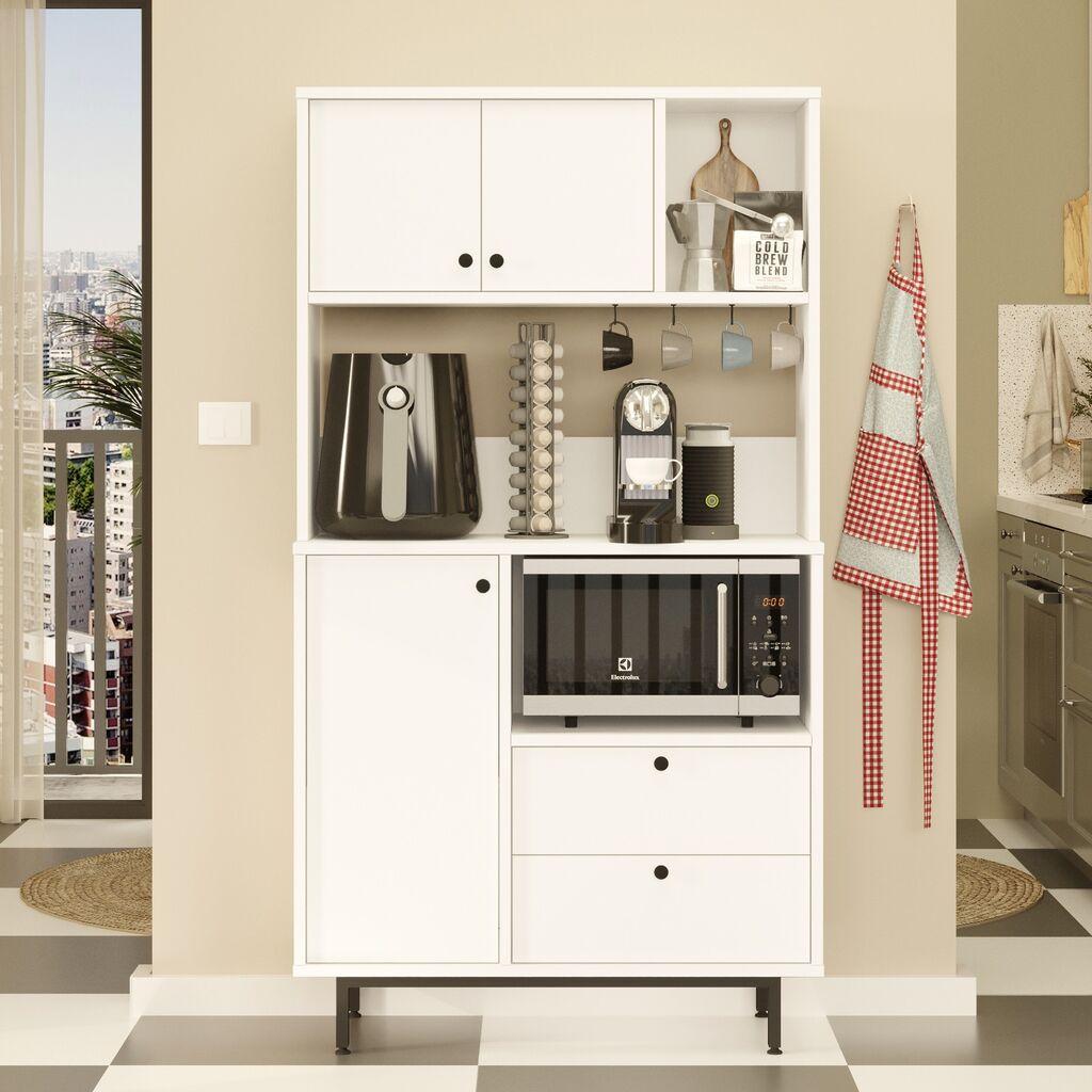Hanah Home Komoda RE3-W, 88x161,2x35,5 cm, Bijela