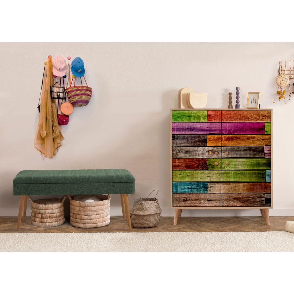 Hanah Home Set Namještaj za hodnik Multilux 726 1070, Zelena