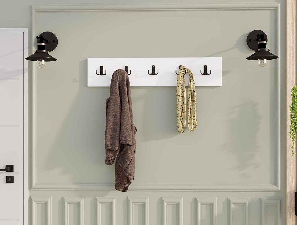 Hanah Home Zidna lampa Besli, 80x17x1,8 cm, Bijela