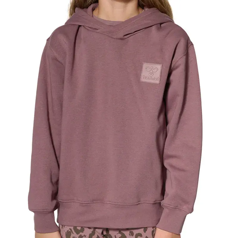 Hummel djevojačka dukserica s kapuljačom, roza