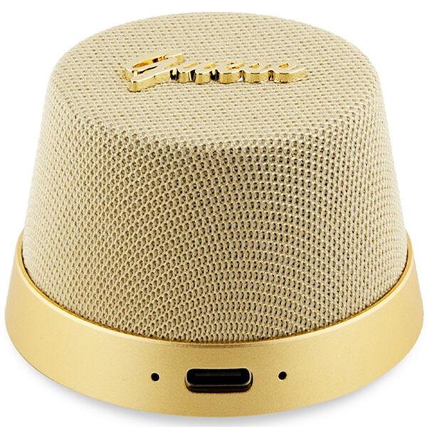 Guess Zvučnik  GUWSC3ALSMD Bluetooth Stand Magnetic Script Metal gold GSM180656