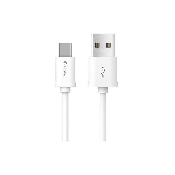 smart Kabl  cable  EC082 USB - USB-C 1,0 m 2,1A white BRA004043