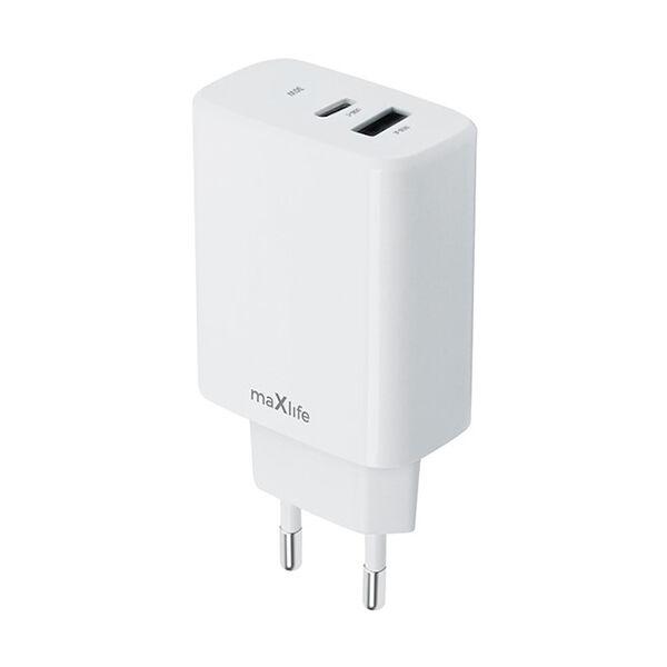Punjač  MXTC-10-30AC PD QC 1xUSB-C 1xUSB 30W bijeli OEM0101404