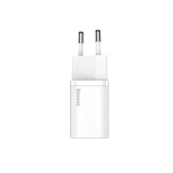 Baseus Punjač  Super Si PD 20W 1x USB-C bijeli BRA010569