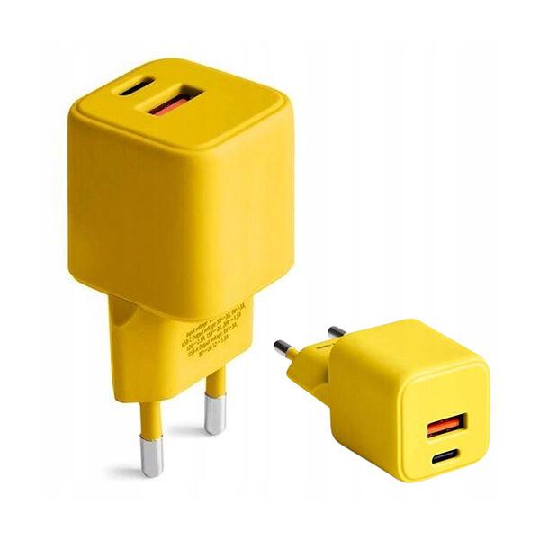 Punjač  USB-A USB-C PD 30W CLS30-AC-05 (Yellow) GSM178774