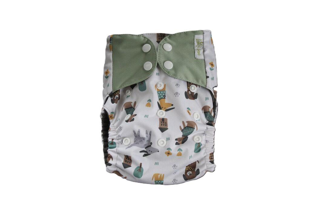 Laki San Kompletna Platnena Pelena Sa Umetkom, Unutra Siva, Nepromočivi Pul Kuce I Kućice