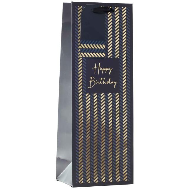 Violet Vio Kesa Za Flašu Herringbone