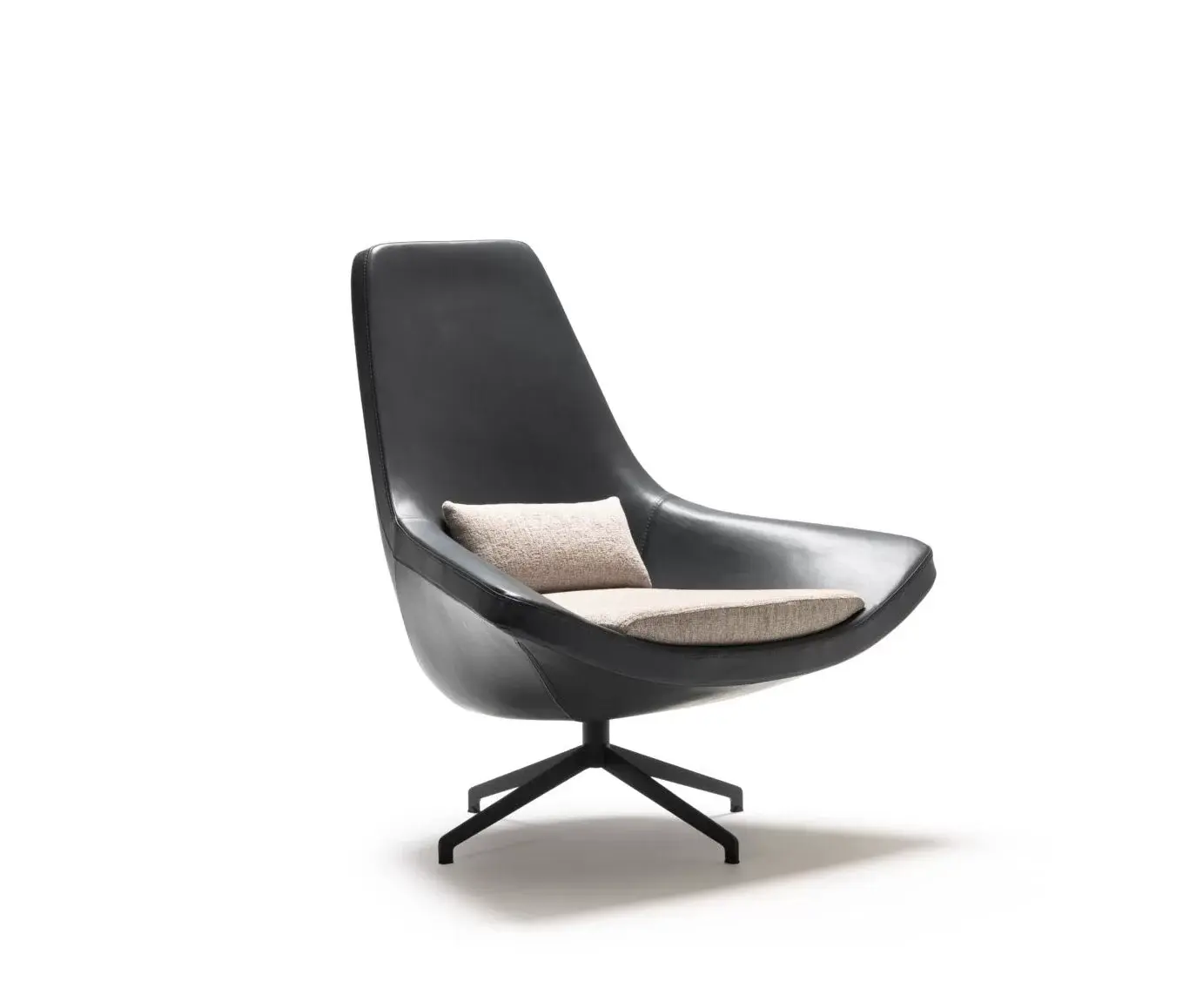 Luxury Fotelja Ultra Safir 65/Ultra Safir 06 Tamno Siva-Bez