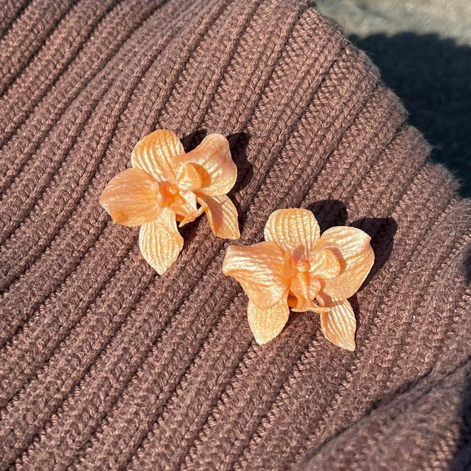 DOMIKI jewellery Mindjuše Orhideja Breskva