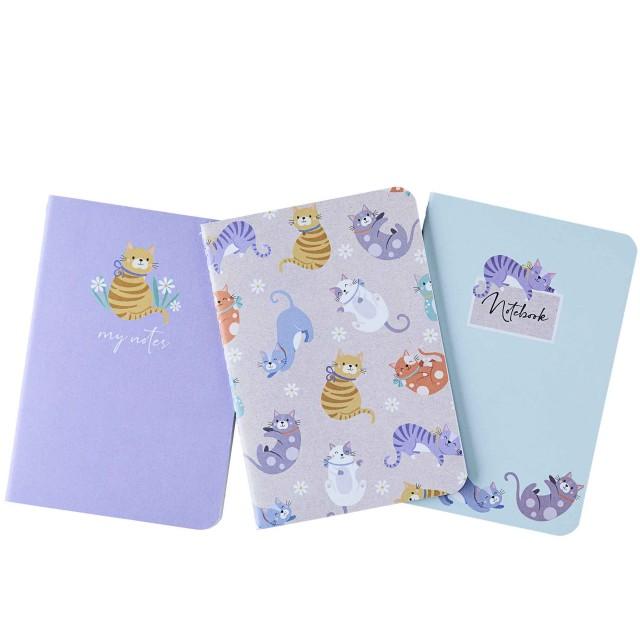 Violet Vio Set 3 Sveske A6 Purrfect Pets