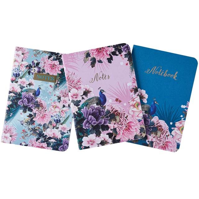 Violet Vio Set 3 Sveske A6 Peacock