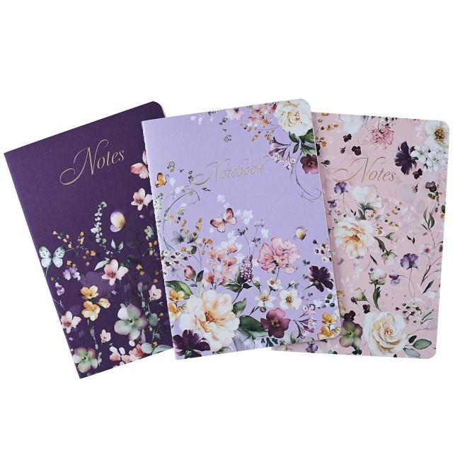 Violet Vio Set 3 Sveske A5 Fleur