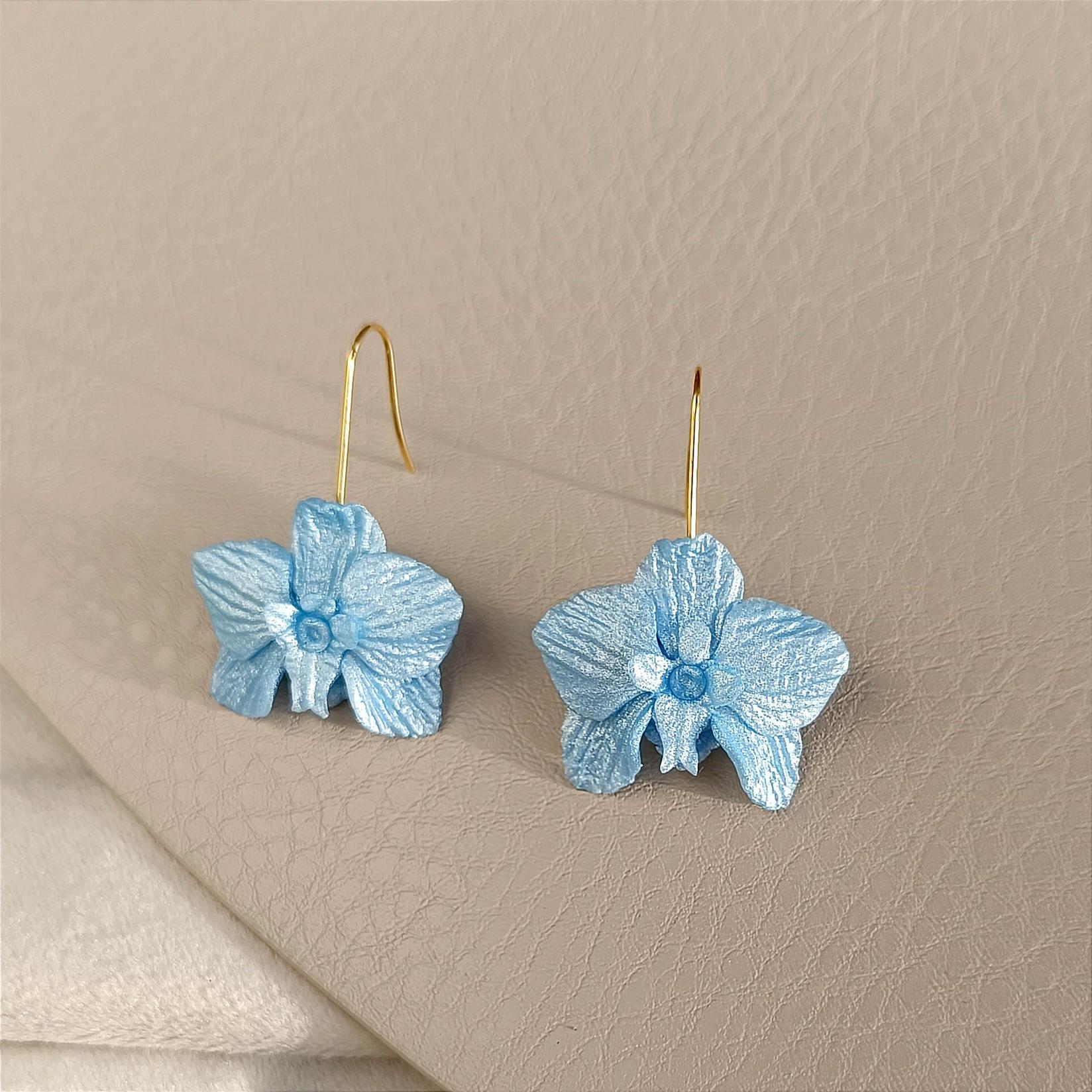 DOMIKI jewellery Mindjuše Nježno Plava Orhideja