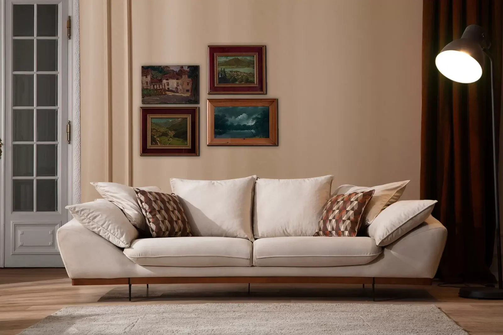 Saloni Trosjed Royal 03 Svijetlo Braon