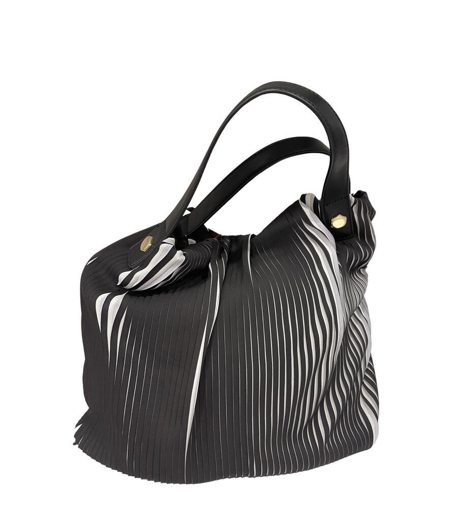 Romeo Gigli Ženska torba Plisse B2270, Crno-bijela