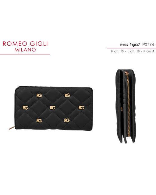 Romeo Gigli Ženski novčanik Ingrid P0774, Crni