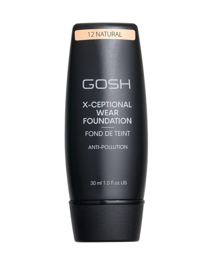Gosh Tečni puder X-Ceptional, 12 Natural, 35 ml