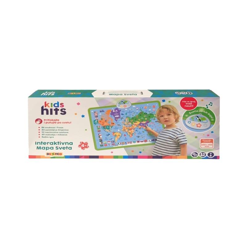 Kids hits Interaktivna mapa svijeta rs KH7007