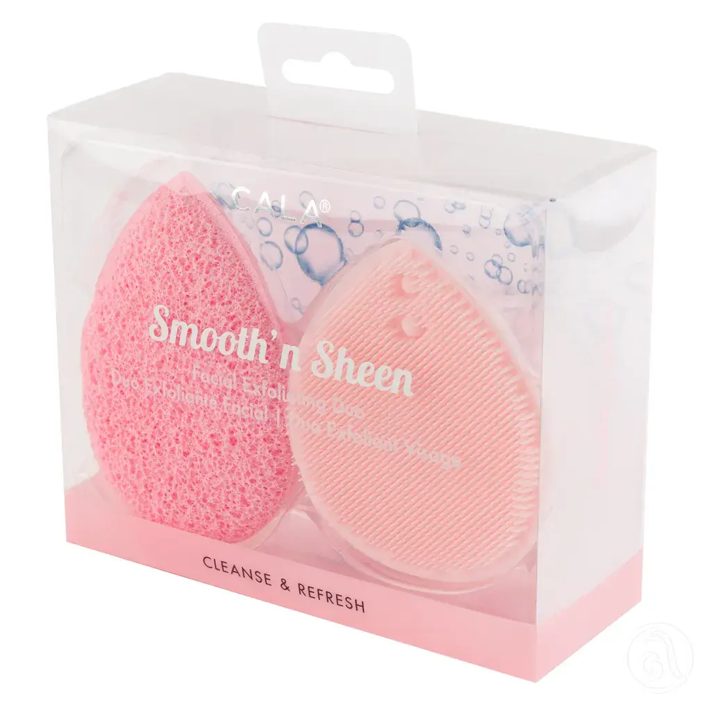 Cala Set za čišćenje lica Smooth n Sheen, Roze
