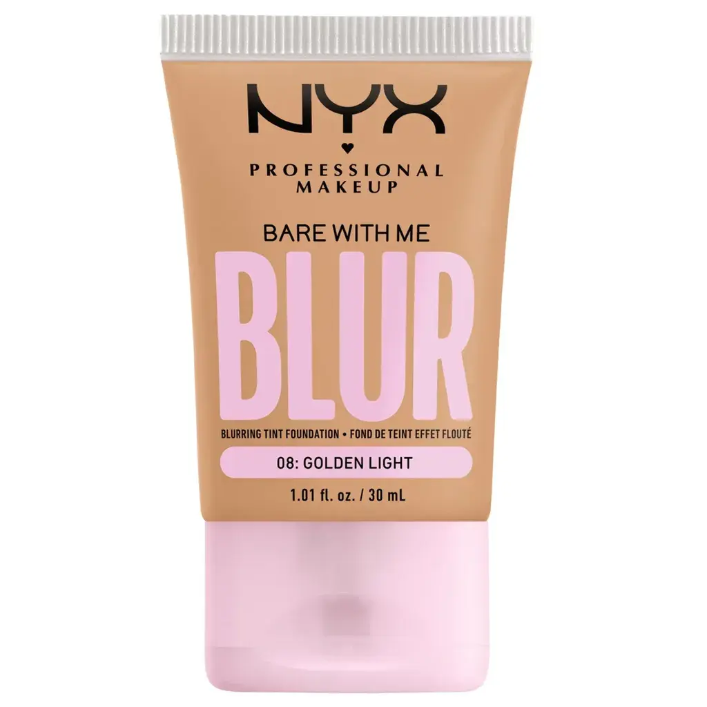 NYX Tečni puder Bare With Me Blur BWMBT Golden Light 08, 30ml