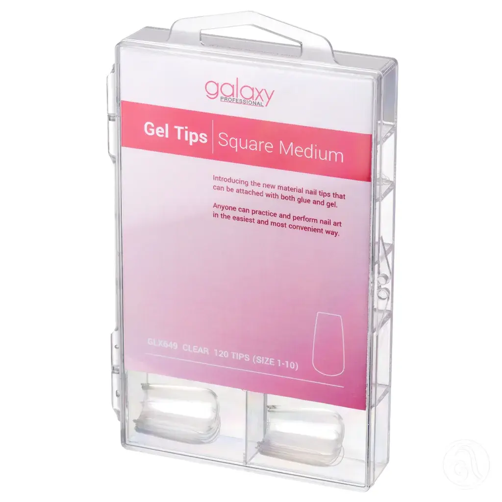 Galaxy Professional Gel tipse za nadogradnju Square Medium