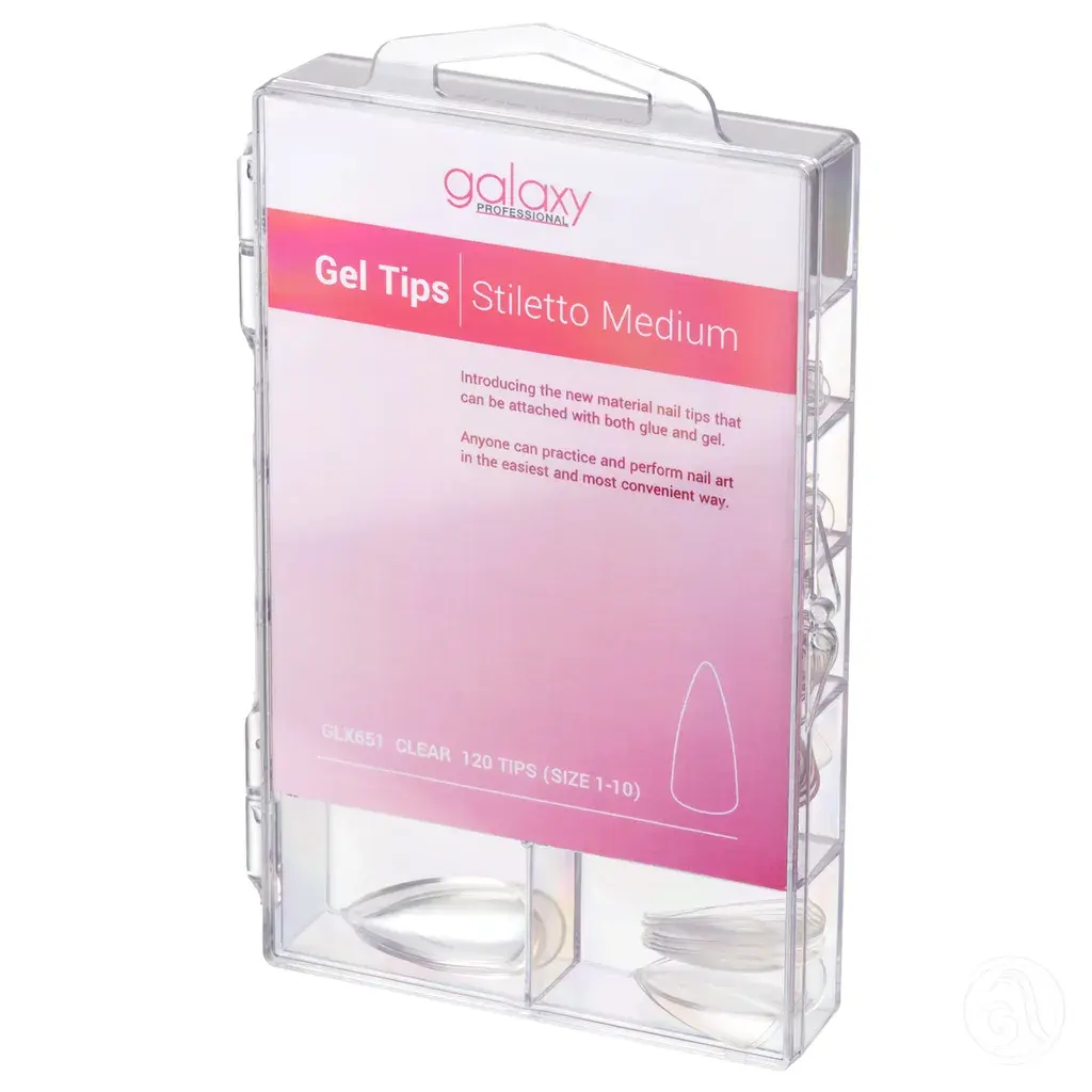 Galaxy Professional Gel tipse za nadogradnju Stiletto Medium