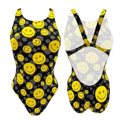 Turbo Ženski Jednodjelni Kupaci Wide Strap Mr. Smile Black - 3XL