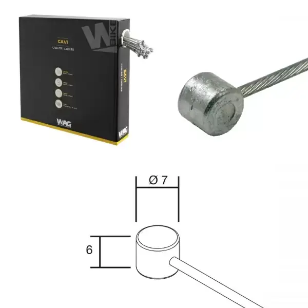 Wag Sajla Prednje Kočnice Mtb 1.5 X 850 MM, Inox