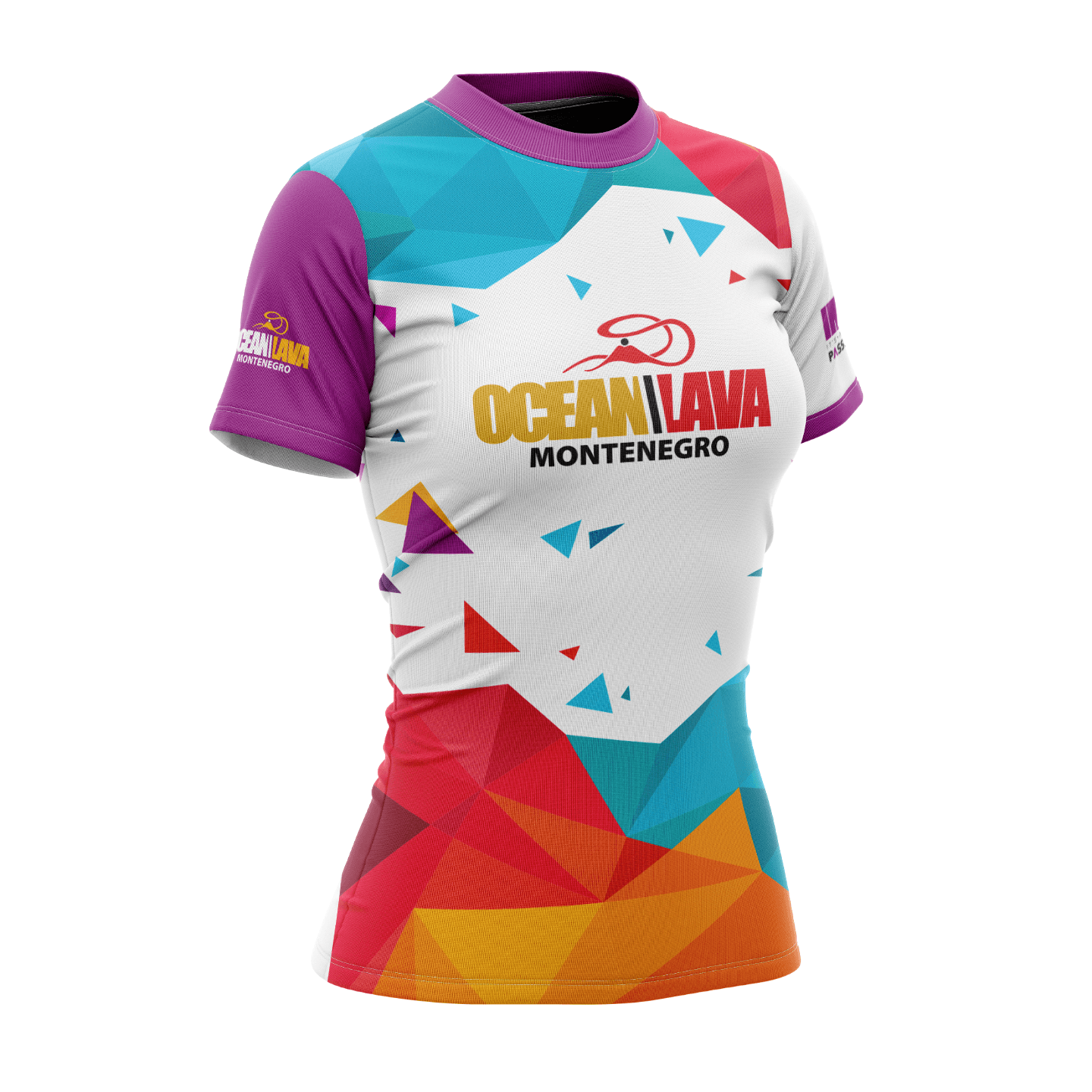 Aeroskin Tehnička Majica Ženska Ocean Lava Bijelo Roza - L