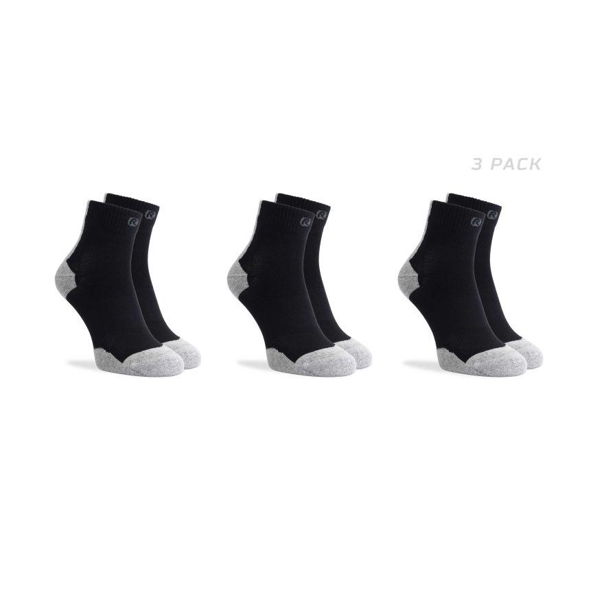 Čarape Za Trčanje Core 3-Pack, Crne - 44-47