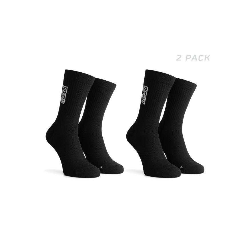 Čarape Za Trčanje Distance 2-Pack, Crne - 36-39