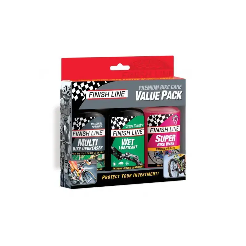 Finish Line Paket Od 3 Proizvoda Po 120Ml: Ecotech + Dry + Super Bike Wash